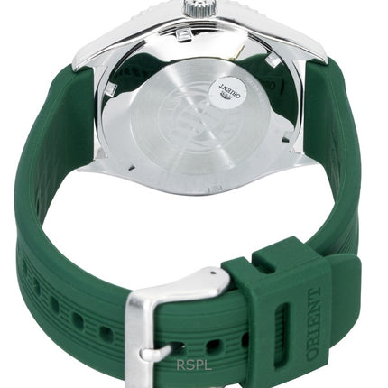 Montre de plongée automatique Orient Mako pour homme, bracelet en silicone, cadran vert, RA-AC0Q11E, 200 m