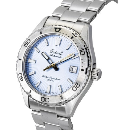 Montre de plongée automatique Orient Mako 40 édition limitée 75e anniversaire, cadran bleu clair, RA-AC0Q12L, 200 m, pour homme