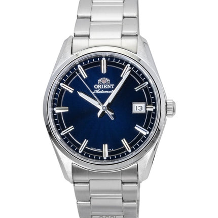 Montre homme Orient Stretto en acier inoxydable, cadran bleu, automatique RA-AC0R02L