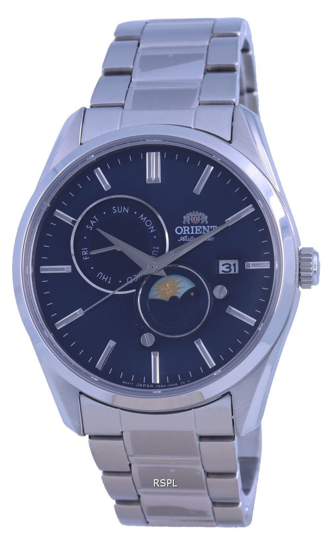 Montre pour homme Orient Contemporary Sun &  Moon Blue Dial Automatic RA-AK0308L10B