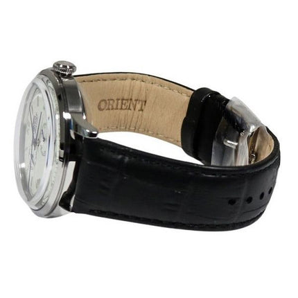 Montre Homme Orient Bambino Version 8 Classique Bracelet Cuir Cadran Blanc Automatique RA-AK0701S10B RA-AK0701S30B