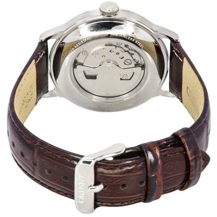 Montre Homme Orient Bambino GMT Version 8 Bracelet Cuir Cadran Rouge Automatique RA-AK0705R10B RA-AK0705R30B