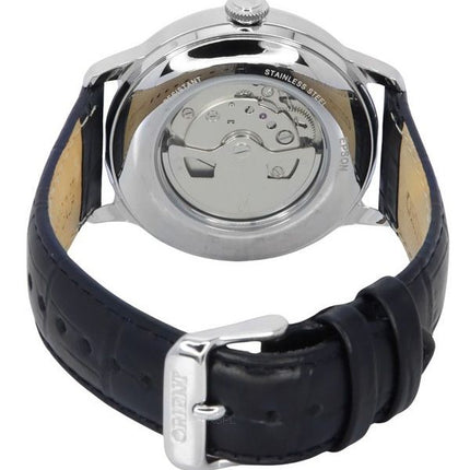 Montre Homme Orient Bambino Version 9 Phase Soleil et Lune Cadran Blanc Automatique RA-AK0802S10B RA-AK0802S30B