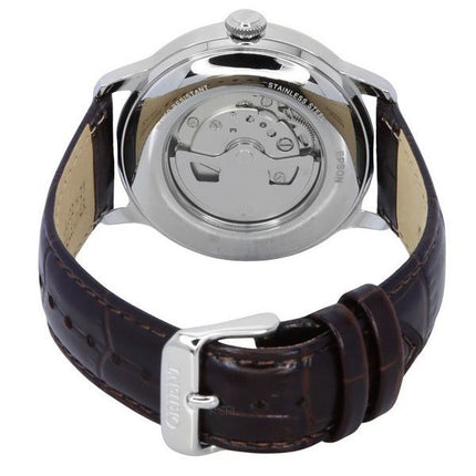 Montre Homme Orient Bambino Version 9 Phase Soleil et Lune Cadran Champagne Automatique RA-AK0803Y10B RA-AK0803Y30B