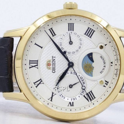 Orient classique Quartz « Soleil & lune » Japon a RA-KA0003S00C Women Watch