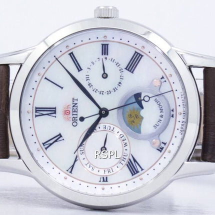 Montre pour femme classique ',Sun &amp, Moon', Orient Made à Japon, RA-KA0005A00C