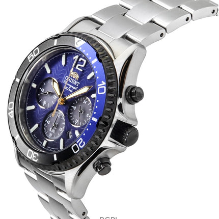 Montre de plongée à quartz Orient Sports RA-TX0208L 200M pour homme, édition limitée, cadran dégradé bleu, 20e anniversaire