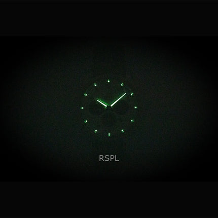 Montre homme Orient Contemporary Chronograph, bracelet en cuir, cadran blanc, quartz, RA-TX0306S