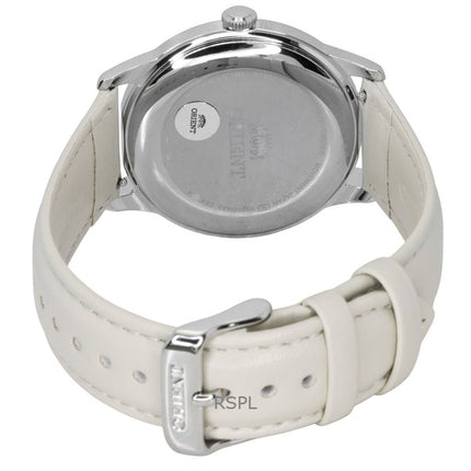 Montre homme Orient Bambino, bracelet en cuir, cadran vert pâle, solaire RA-WK0002E