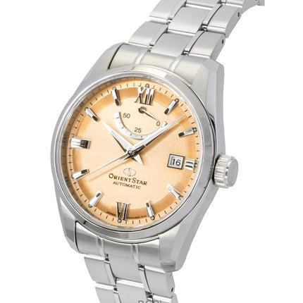 Montre homme Orient Star Contemporary en acier inoxydable, cadran cuivré, automatique, 100 m, RE-AU0108G