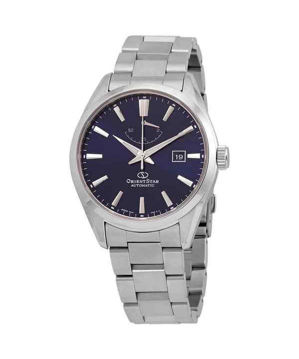 Montre Homme Orient Star Basic Date Japon Made Cadran Bleu Automatique RE-AU0403L00B