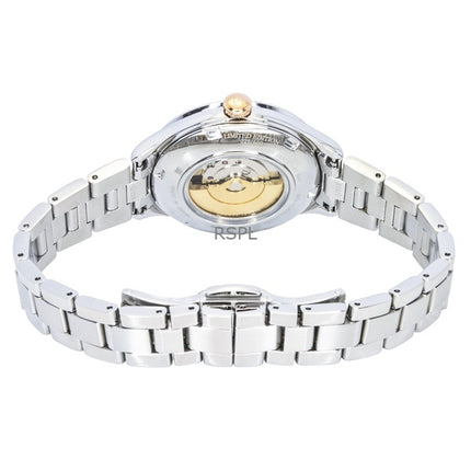 Montre femme Orient Star Keshiki Classic Édition Limitée en acier inoxydable, cadran bleu-gris à cœur ouvert, automatique RE-ND0022L