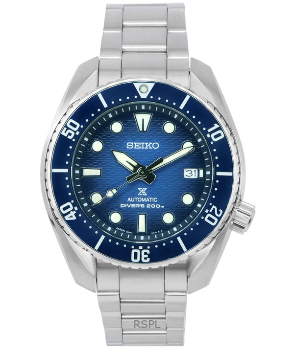 Montre de plongée automatique Seiko Prospex Sea King Sumo SPB321J1 200 m pour homme, cadran bleu, remise à neuf