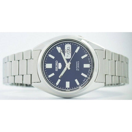 Montre homme Seiko 5, cadran bleu, automatique, 21 rubis, SNXS77J1, remise à neuf