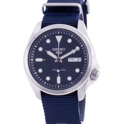 Montre homme Seiko 5 Sports SRPE63K1 automatique, bracelet en nylon, cadran bleu, 100 m, remise à neuf