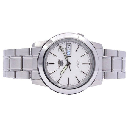 Montre homme Seiko 5 SNKE49K1 automatique à cadran blanc et 21 rubis, remise à neuf