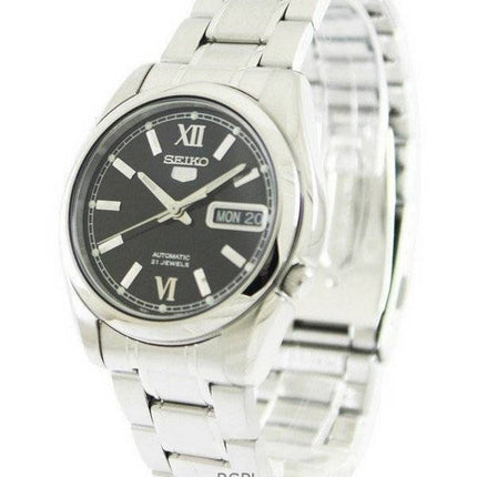 Montre homme Seiko 5 SNKL55K1, cadran noir, automatique, 21 rubis, remise à neuf