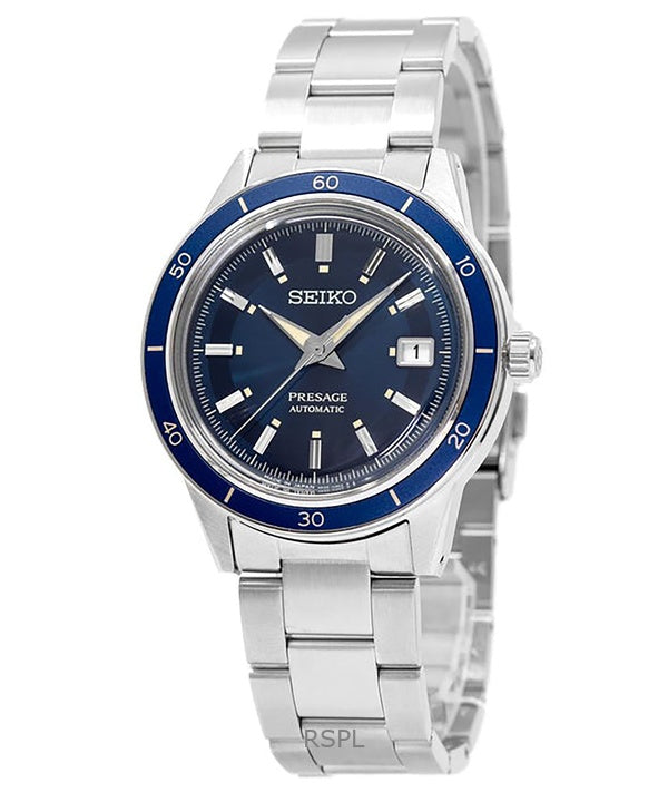 Montre Seiko Presage Style 60&#39;s automatique en acier inoxydable SRPG05J1 pour homme, remise à neuf
