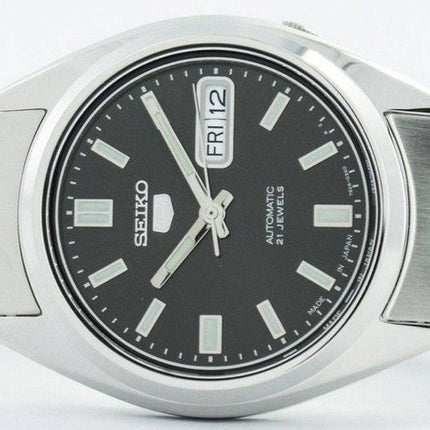 Montre homme Seiko 5 automatique à cadran noir, fabriquée au Japon, SNXS79J1, remise à neuf