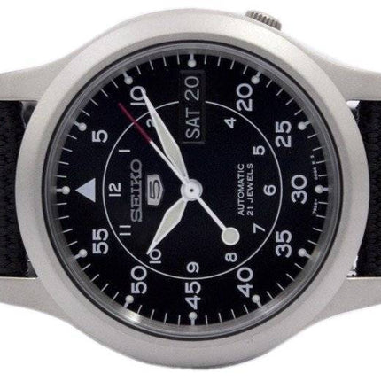 Montre homme Seiko 5 Military SNK809K2 automatique à cadran noir, remise à neuf
