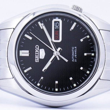 Montre homme Seiko 5, cadran noir, automatique, 21 rubis, SNK361K1, remise à neuf