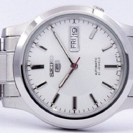 Montre homme Seiko 5, cadran blanc, automatique, 21 rubis, SNK789K1, remise à neuf