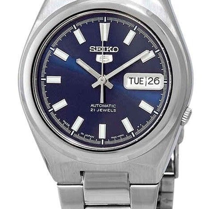 Montre homme Seiko SNKC51J1 automatique en acier inoxydable et cadran bleu, remise à neuf