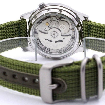 Montre automatique Seiko 5 pour homme, cadran vert militaire, SNK805K2, remise à neuf