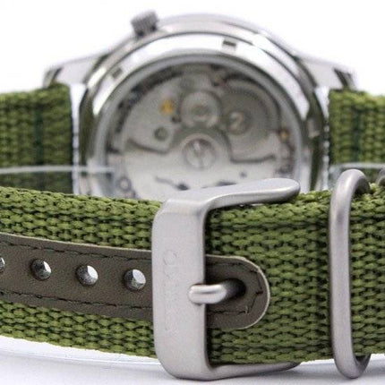 Montre automatique Seiko 5 pour homme, cadran vert militaire, SNK805K2, remise à neuf