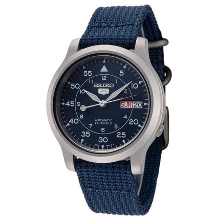Montre homme Seiko 5 Military Blue Dial Automatic SNK807K2 reconditionnée