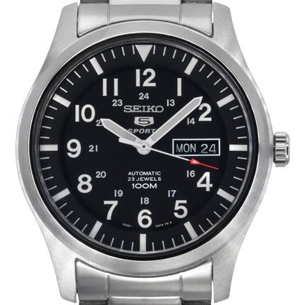 Montre homme Seiko 5 Sports, cadran noir, automatique, SNZG13K1, remise à neuf