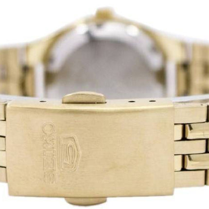 Montre Seiko 5 automatique à cadran doré 21 rubis SYMA04K1 pour femme, remise à neuf