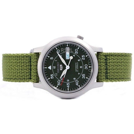 Montre homme Seiko 5 automatique à cadran vert militaire SNK805K2 remise à neuf