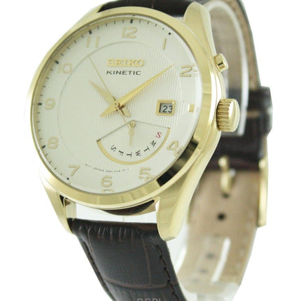 Montre homme Seiko Kinetic SRN052P1 à cadran blanc reconditionnée