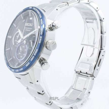 Montre Seiko Chronographe à Quartz Cadran Noir SSB357P1 pour Homme Reconditionnée