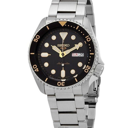 Montre homme Seiko 5 Sports SRPD57K1 automatique à cadran noir, 100 m, remise à neuf