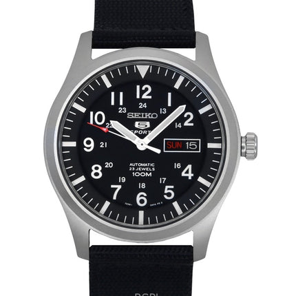 Montre homme Seiko 5 Sports automatique à cadran noir SNZG15K1 remise à neuf