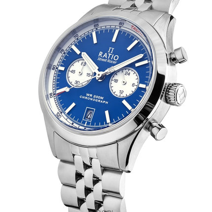 Montre Ratio Street Racer Chronographe RTC014 200M Cadran Panda Inversé