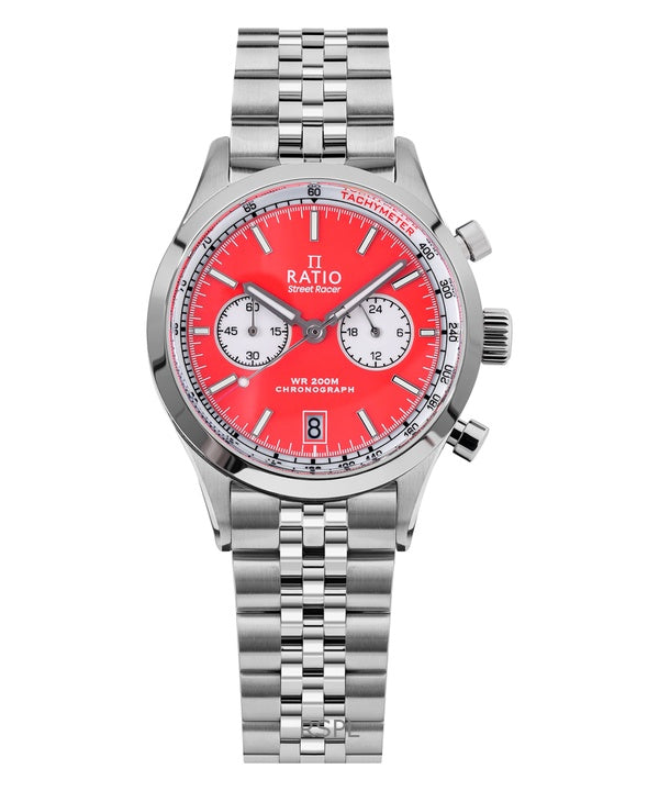 Montre Ratio Street Racer Chronographe RTC015 200M Cadran Panda Inversé