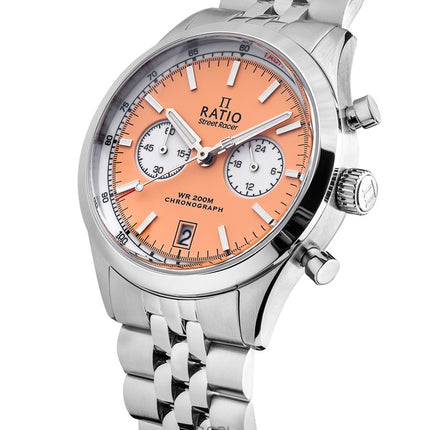 Montre Ratio Street Racer Chronographe RTC019 200M Cadran Panda Inversé