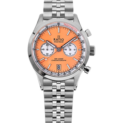 Montre Ratio Street Racer Chronographe RTC019 200M Cadran Panda Inversé