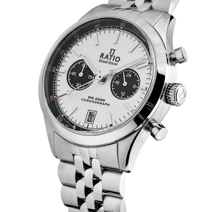 Montre Ratio Street Racer Chronographe RTC022 Cadran Panda 200M