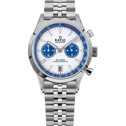 Montre Ratio Street Racer Chronographe RTC024 200M Cadran Panda