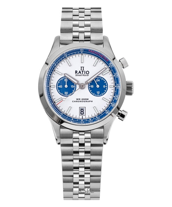 Montre Ratio Street Racer Chronographe RTC024 200M Cadran Panda