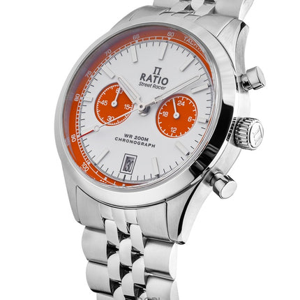 Montre Ratio Street Racer Chronographe RTC026 200M Cadran Panda