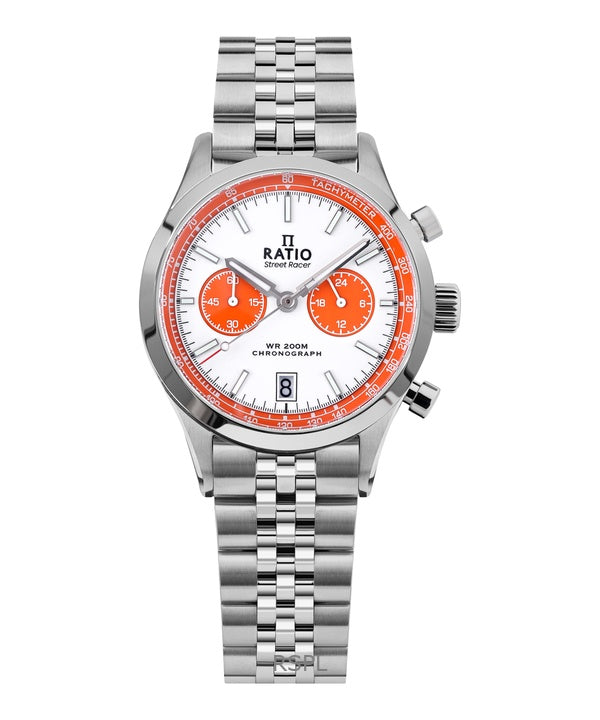 Montre Ratio Street Racer Chronographe RTC026 200M Cadran Panda