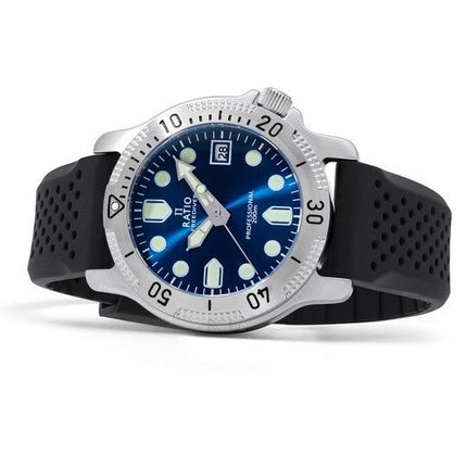 Montre pour homme Ratio FreeDiver Professional Sapphire Blue Sunray Dial Quartz RTF023 200M