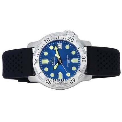 Montre pour homme Ratio FreeDiver Professional Sapphire Blue Sunray Dial Quartz RTF023 200M