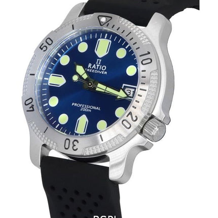 Montre pour homme Ratio FreeDiver Professional Sapphire Blue Sunray Dial Quartz RTF023 200M