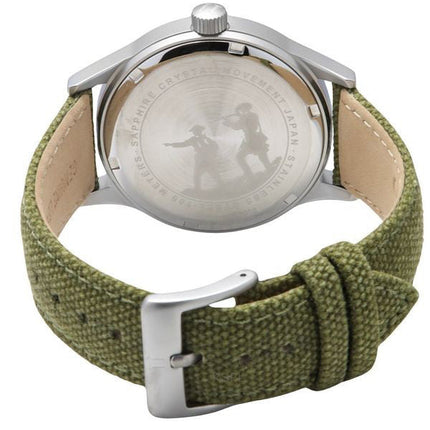 Montre de terrain Ratio Quest pour homme, reconditionnée, bracelet en toile et saphir, mouvement à quartz RTQ019, édition Lewis et Clark, étanche à 100 m